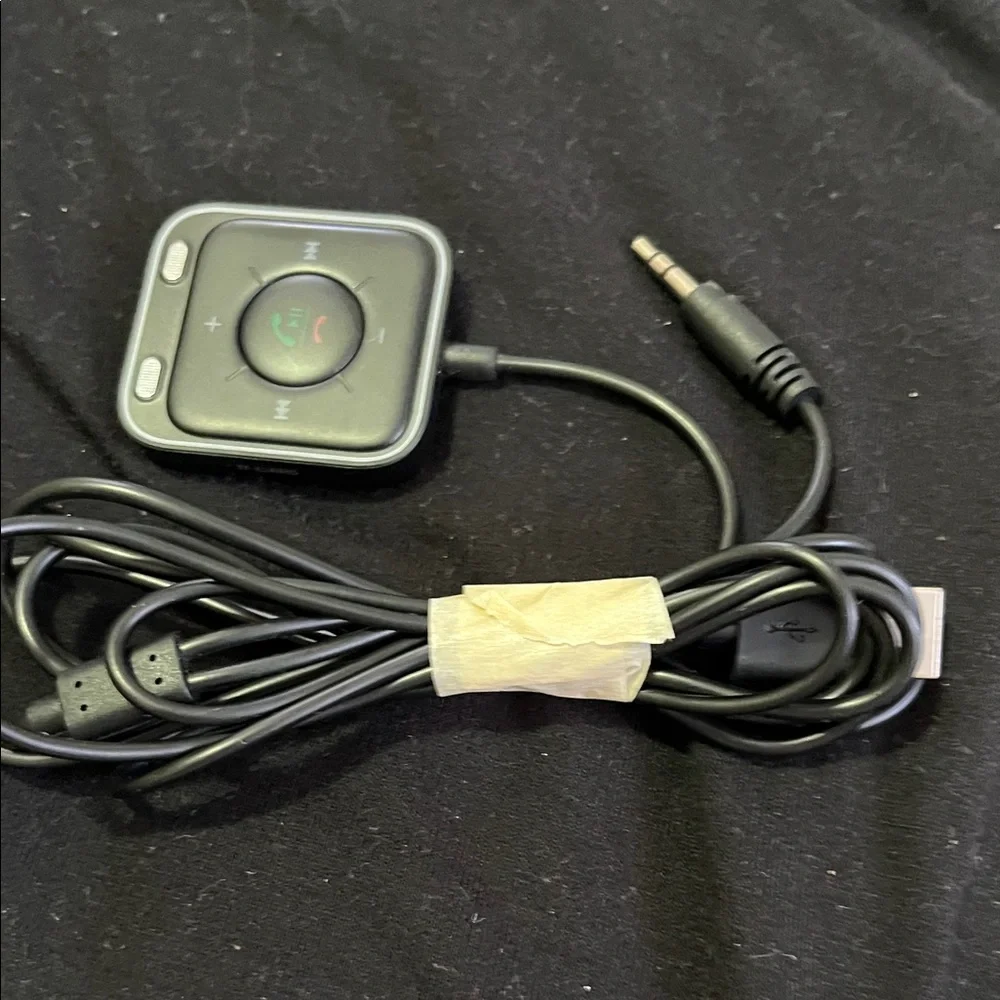 Sleek Black Wearable Charger with Control Buttons